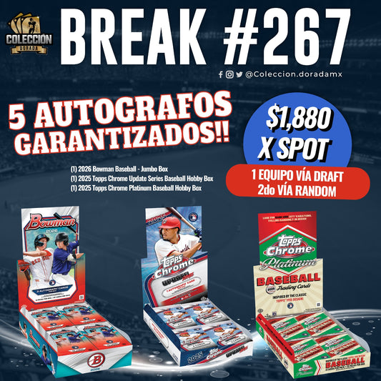 Break 267! 5 Autógrafos